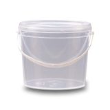 Balde Para Produto De Limpeza Transparente - Kit 10 Pçs
