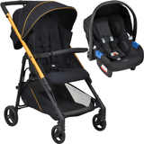 Carrinho De Bebe Com Bebe Conforto Burigotto Tak Metal Gold