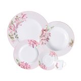 Aparelho De Jantar Tramontina Poème Em Porcelana Decorada 30 Peças Tramontina