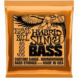 Encordoamento Ernie Ball Hybrid Slinky P02833 Para Baixo 4 Cordas