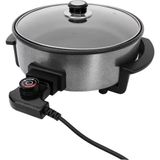 Panela Elétrica Redonda 1250w 30cm Mangiare Preta Aper01i-01 Agratto 110v