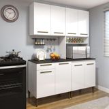 Cozinha Completa Ipanema 8 Portas 1 Gaveta Kaiki Móveis Branco