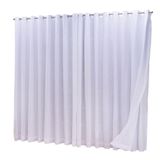 Cortina Microfibra Com Linho 6,00x2,80 Para Varão Simples
