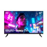 Smart Tv Dled 32 Hd Multi Essencial Roku 3hdmi 2usb Wi-fi