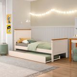 Bicama Solteiro Juvenil Ananda Casatema Off White/mel
