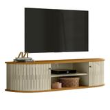 Rack Bancada Suspenso Modena Cumaru/opala Para Tv Até 60 - Madetec