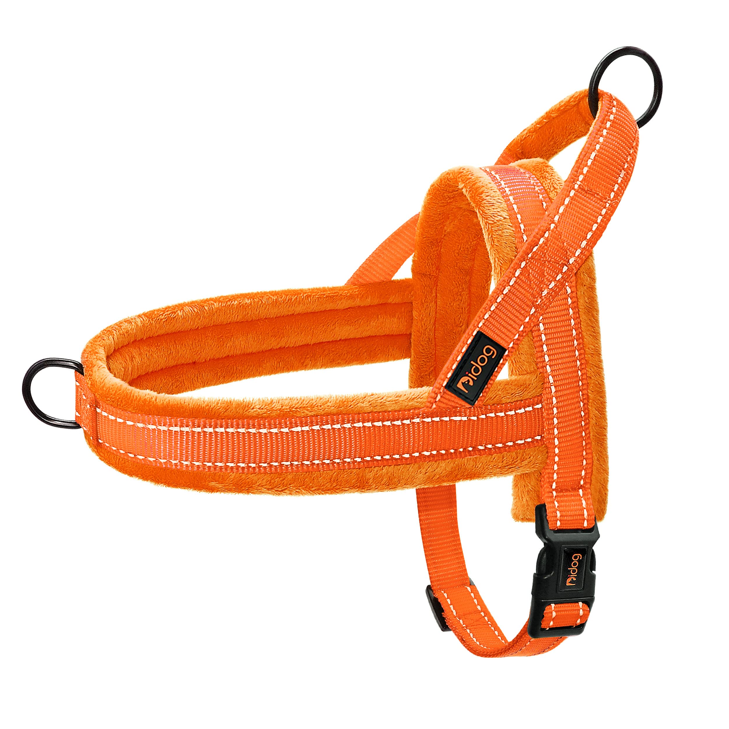 Colete Para Cães Didog Soft Flannel Acolchoado Laranja M