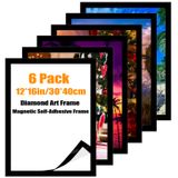 Moldura Quklogen Diamond Art 30x40cm Magnética Para Foto De 12x16 Polegadas