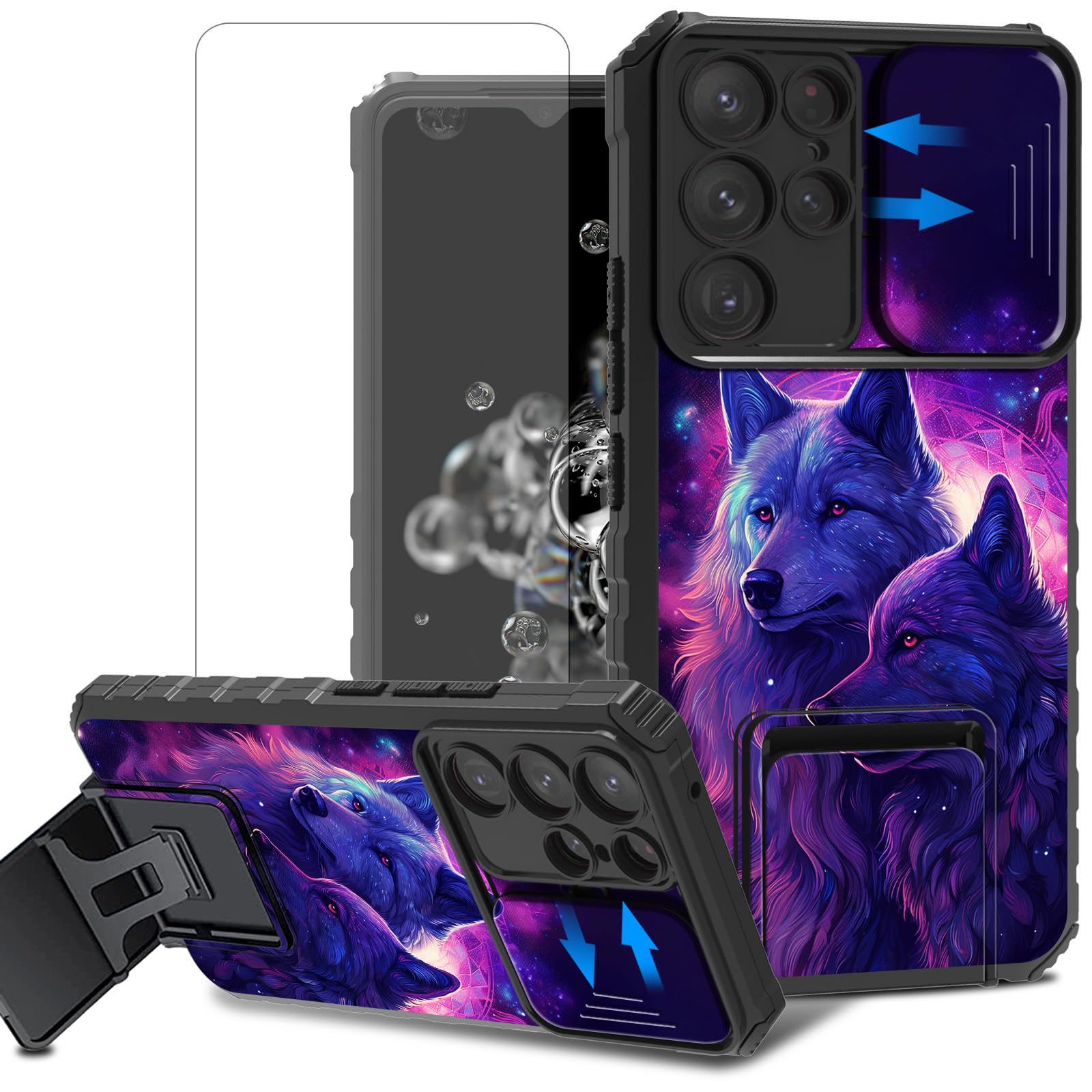 Capa De Telefone Acwdmkh Para Samsung Galaxy S24 Ultra Com Suporte