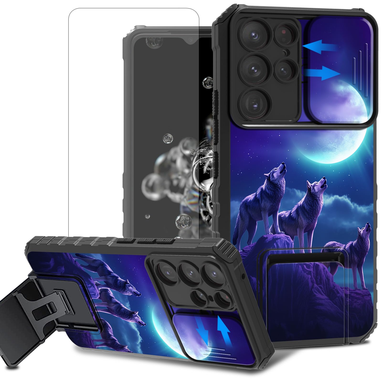 Capa De Telefone Acwdmkh Para Samsung Galaxy S24 Ultra Com Suporte