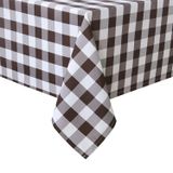 Toalha De Mesa Hiasan Quadriculada Quadrada Impermeável 150x150cm