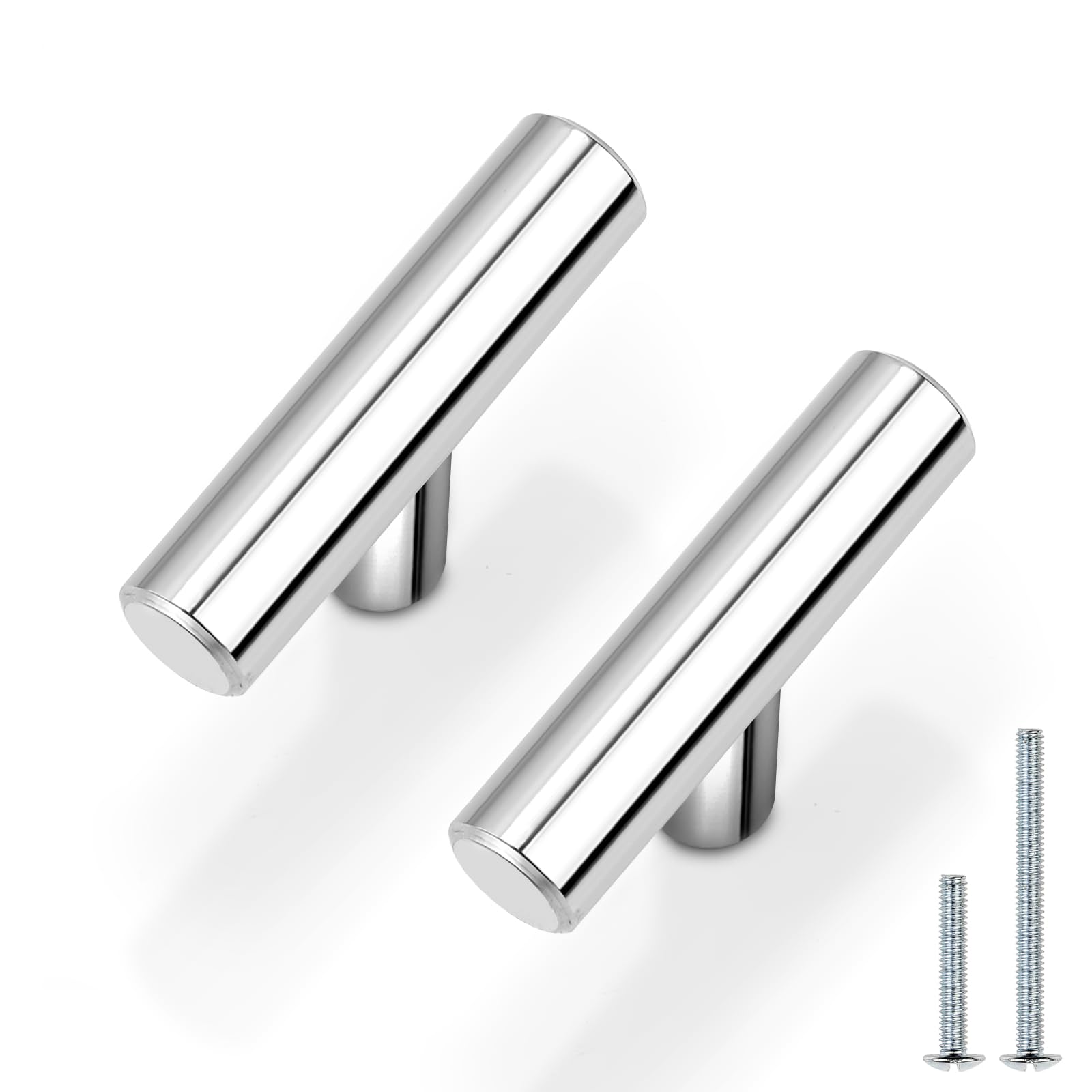 Hardware De Gabinete Probrico Knobs Em Aço Inoxidável De 5 Cm, Pacote Com 10