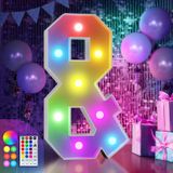 Marquee Light Up Letters Imprsv 1m Colorido Com Controle Remoto