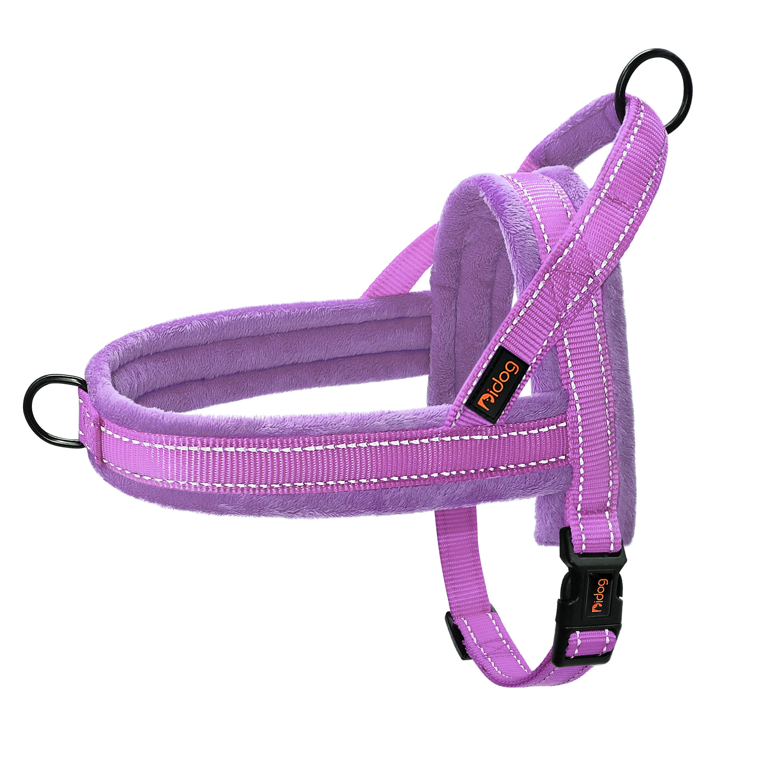 Colete Para Cães Didog Soft Flannel Acolchoado Roxo M
