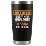Presentes De Aposentadoria Tumbler Gadenm Para Homens Isolados Em 600 Ml