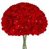 Flores Artificiais Florralia Fake Burgundy Hydrangea X10