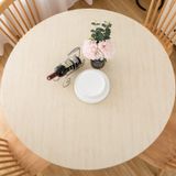 Toalha De Mesa Pioggia Com Borda Elástica De Vinil Com Forro De Flanela