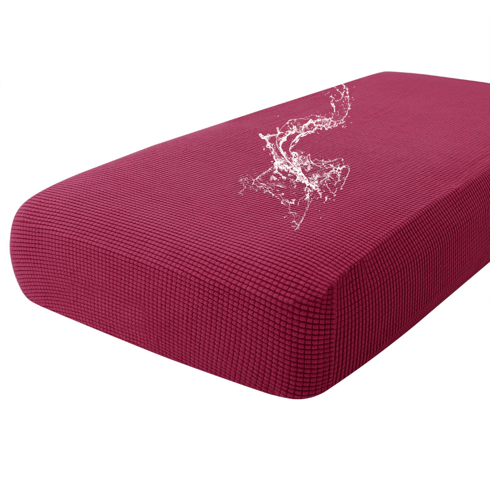 Capa De Almofada De Sofá Hyha Impermeável Lavável Vinho Tinto