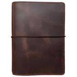 Capa Para Notebook Travelers Newestor Tamanho B6 Em Couro Marrom Escuro