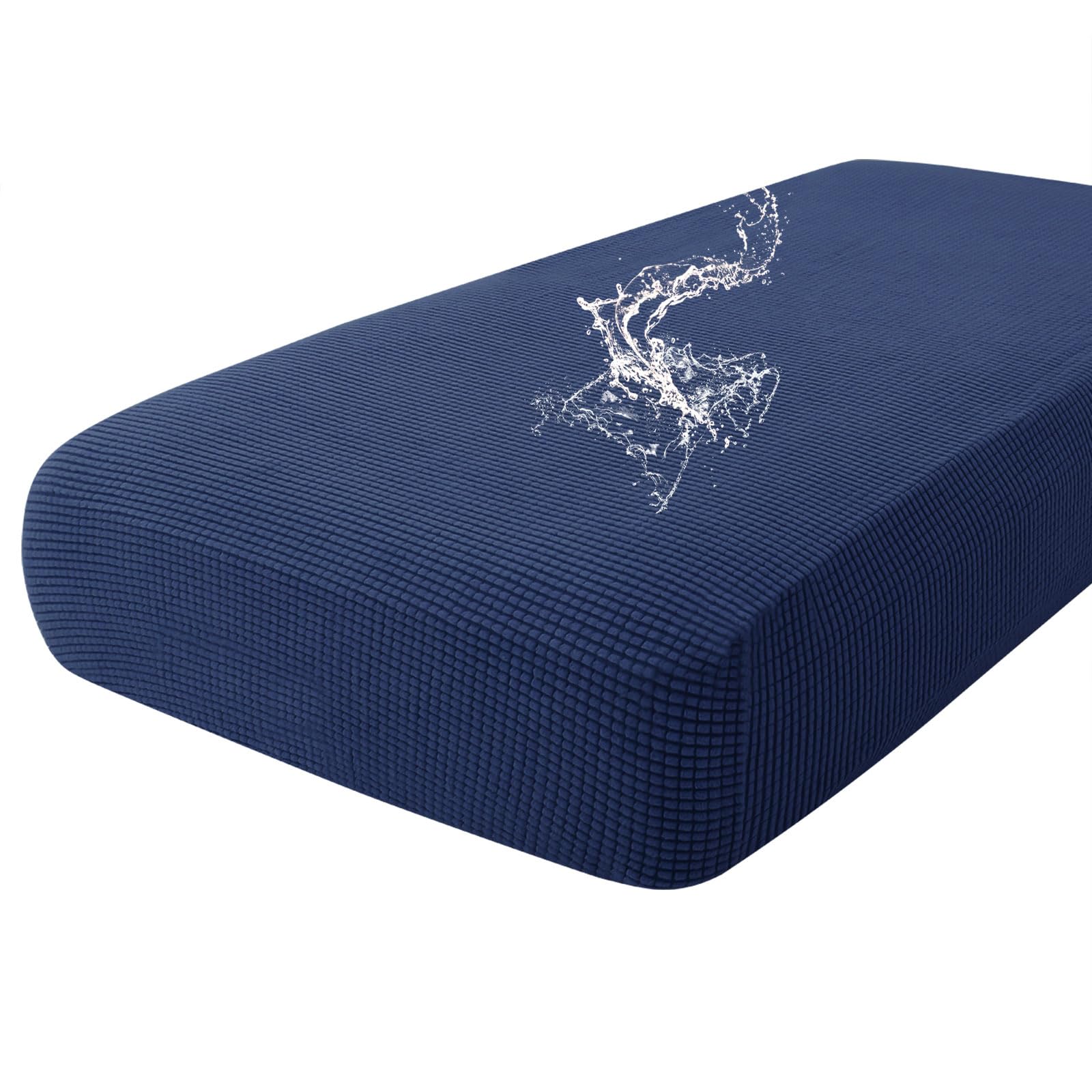 Capa De Almofada De Sofá Hyha, Impermeável, Lavável, Azul Marinho