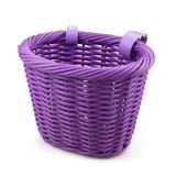 Cesta De Bicicleta Meghna Woven Mini Purple Para Crianças, Bicicletas E Scooters