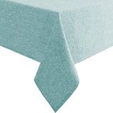 Toalha De Mesa Hiasan Faux Linen Square 137cm X 137cm Aqua