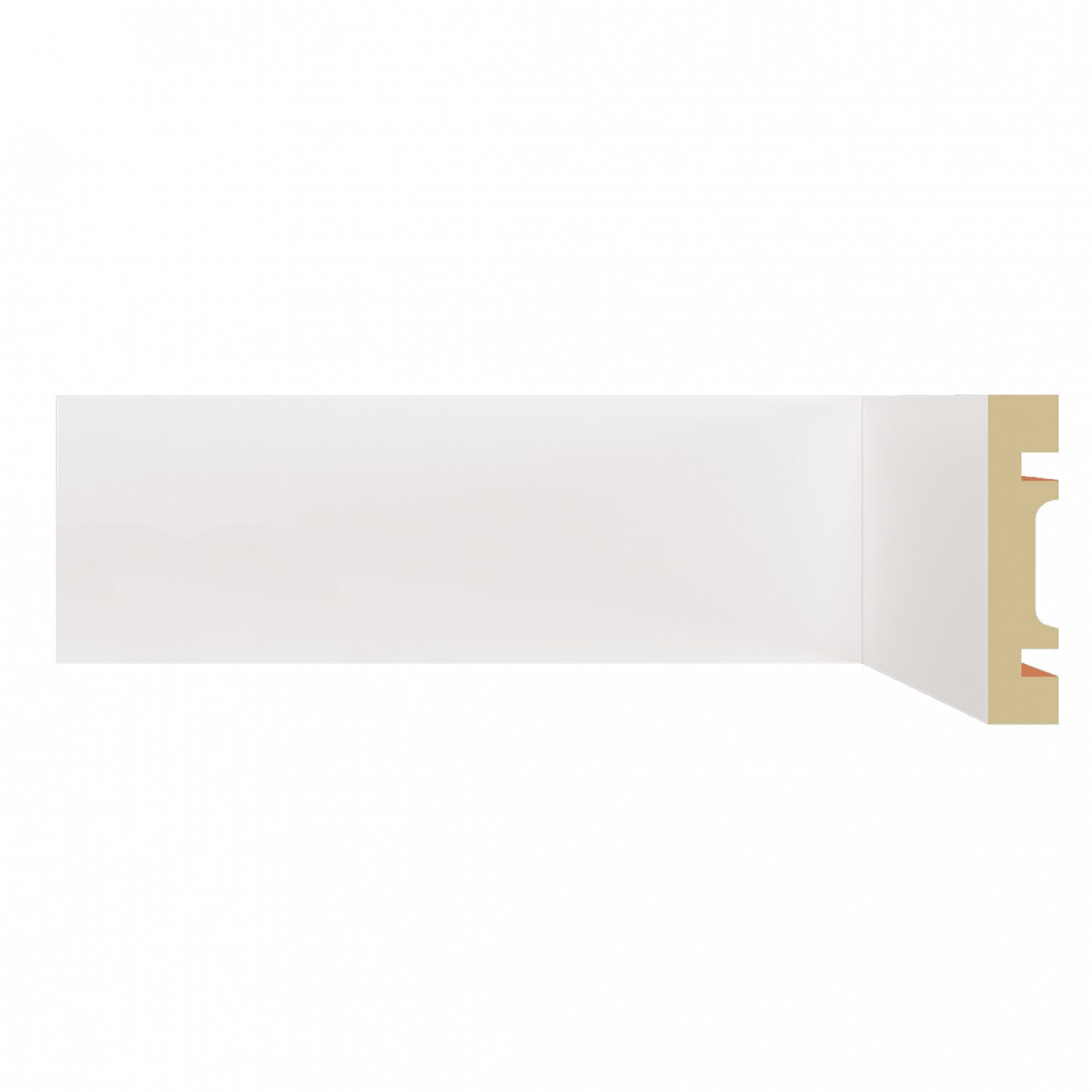 Rodapé 701 Moldufama 15mmx7cm Metro Linear - caixa com 1,80000 m - Branco