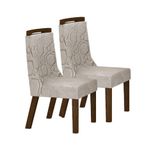 Kit 2 Cadeiras Sala De Jantar Agata Mdf Leifer Moveis