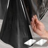 Toalha De Mesa Hiasan Clear Plastic Square, Pacote Com 2 Unidades, 150x150cm