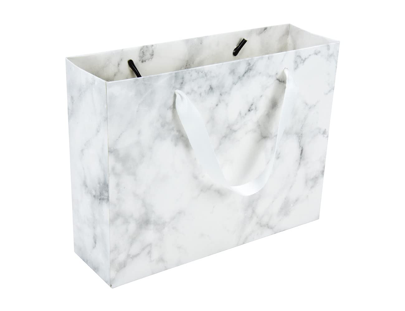 Sacos De Presente, Papel De Mármore Huaprint Com Alças De Fita, 20 Unidades