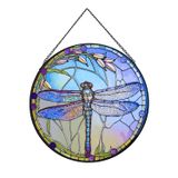Janela De Vitral Pendurada Payutou Dragonfly 20cm