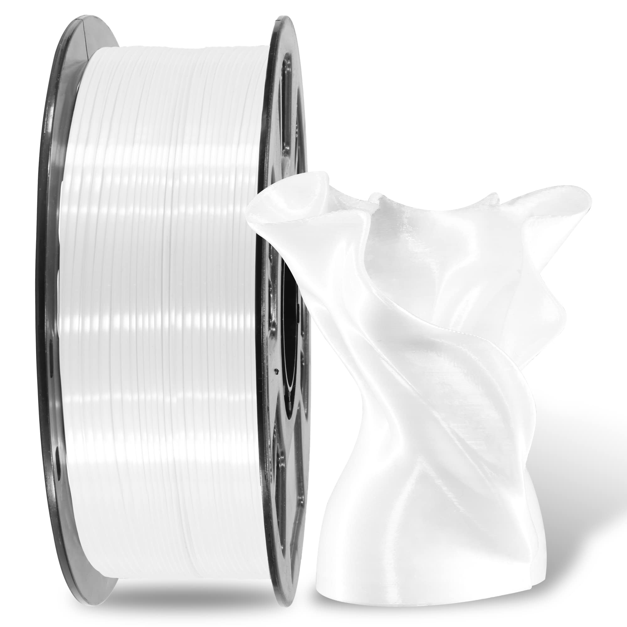 Material De Impressão 3d Mika3d Silk Shiny White Pla 1kg