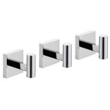 Toalha De Banheiro Robe Hook Kokosiri, Gancho Para Casaco, Pacote Com 3, Cromado