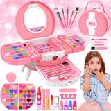 Kit De Maquiagem Minifun Para Meninas De 3 A 12 Anos Com 66 Peças Laváveis
