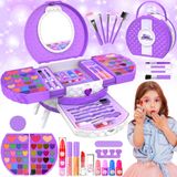 Kit De Maquiagem Minifun Para Meninas De 3 A 12 Anos Com 66 Peças Laváveis