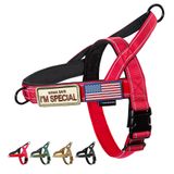 Arnês Para Cães Annchwool No Pull Com Alça Macia Acolchoada, Vermelho, Tamanho L