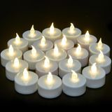 Velas Led Para Luzes De Chá Vetour, Pacote Com 100 Unidades, Operadas Por Bateria