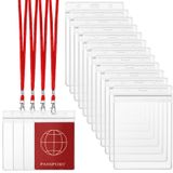 Porta-passaportes Suporte De Cartão De Pvc Transparente Patelai Com Cordão X50