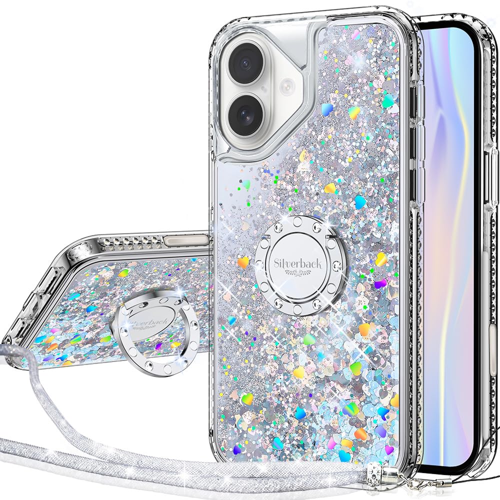 Capa Silverback Para Iphone 16 Plus Moving Liquid Holographic