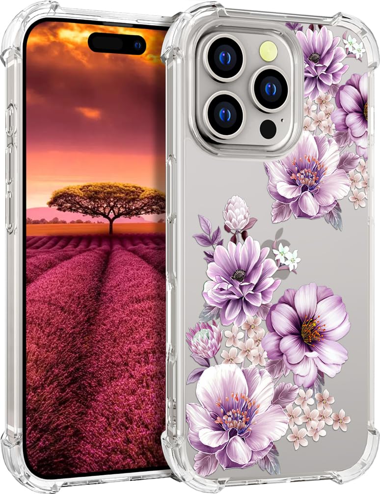 Capa De Telefone Topgraph Compatível Com Iphone 16 Pro Roxa