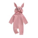 Fantasia De Duas Abóboras E Porco Rosa De Halloween Para Meninas De 2 A 3 Anos