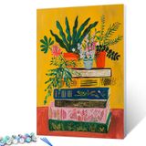 Kit Paint By Numbers Livro Aihonmin Para Adultos Com Tinta Acrílica