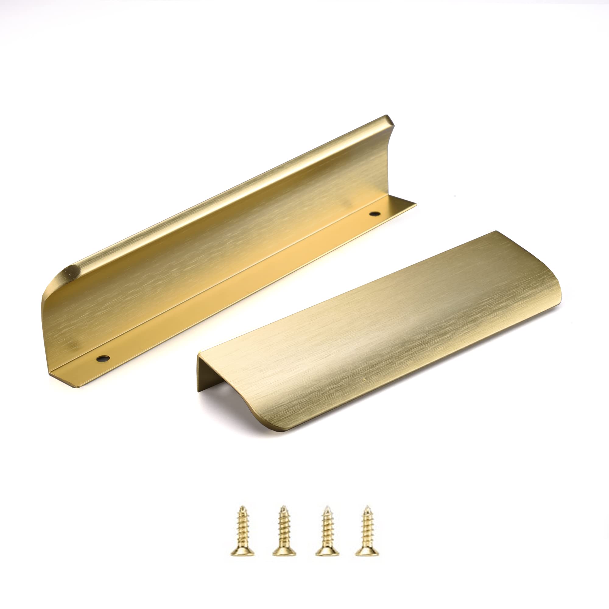 Cabinet Pull Satanga, Latão Escovado, Alumínio, 120 Mm, Pacote Com 5