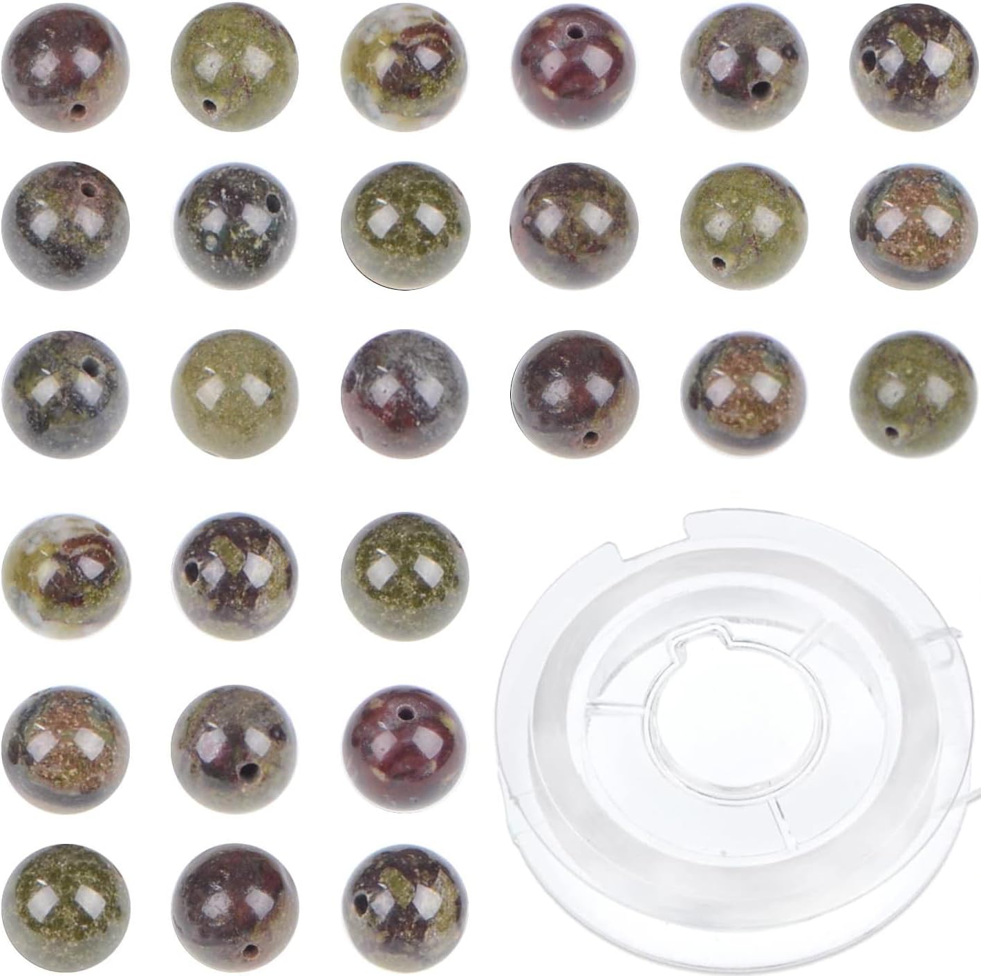 Beads Bymitel Dragon Blood Jasper 6 Mm 210 Peças Para Fabricação De Joias Diy