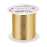 Fio De Miçangas Para Joias Benecreat, Calibre 24, 80 M, Ouro Claro