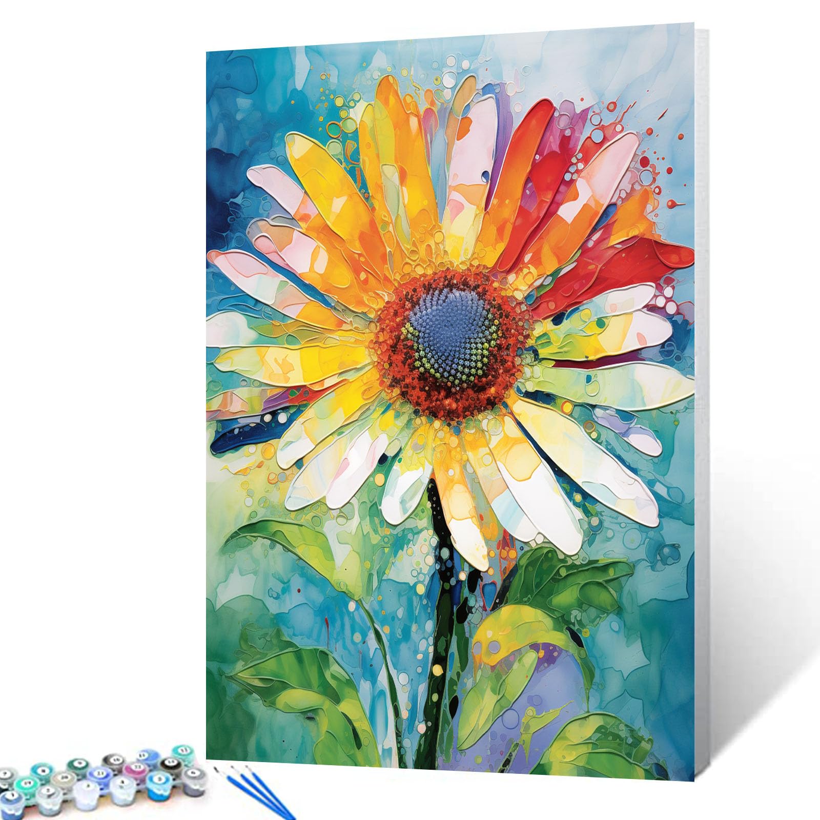 Kit Paint By Number Aihonmin Beautiful Flower Para Adultos/crianças