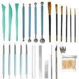 Kit De Ferramentas De Argila Polimérica Diyoohomy 24 Unidades Para Brincos E Joias