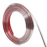 Acabamento De Moldagem Peel And Stick Trim Hungbak Shiny Silver 10m