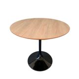 Mesa De Jantar Tulipa Saarinen Redonda 120 Cm Tampo Jade Cores Preto
