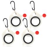 Organizador De Gravata Com Zíper Peutier, Suporte De Gravata, 4 Peças, Branco